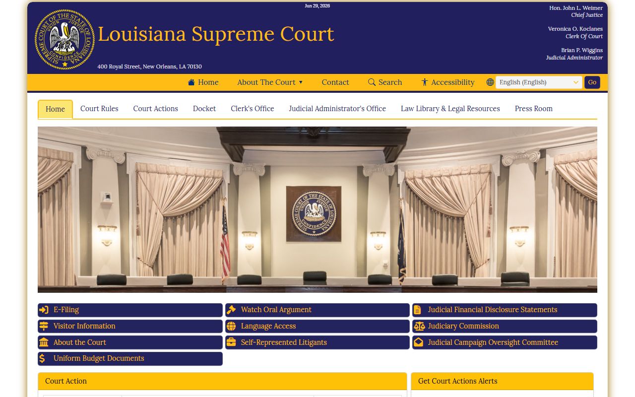 Red River Parish court records Louisiana Supreme Court source