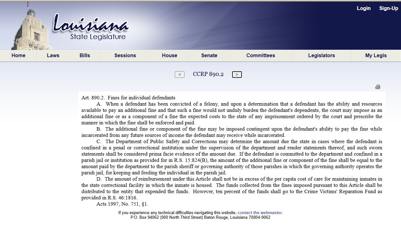 Red River Parish criminal court records felony expungement