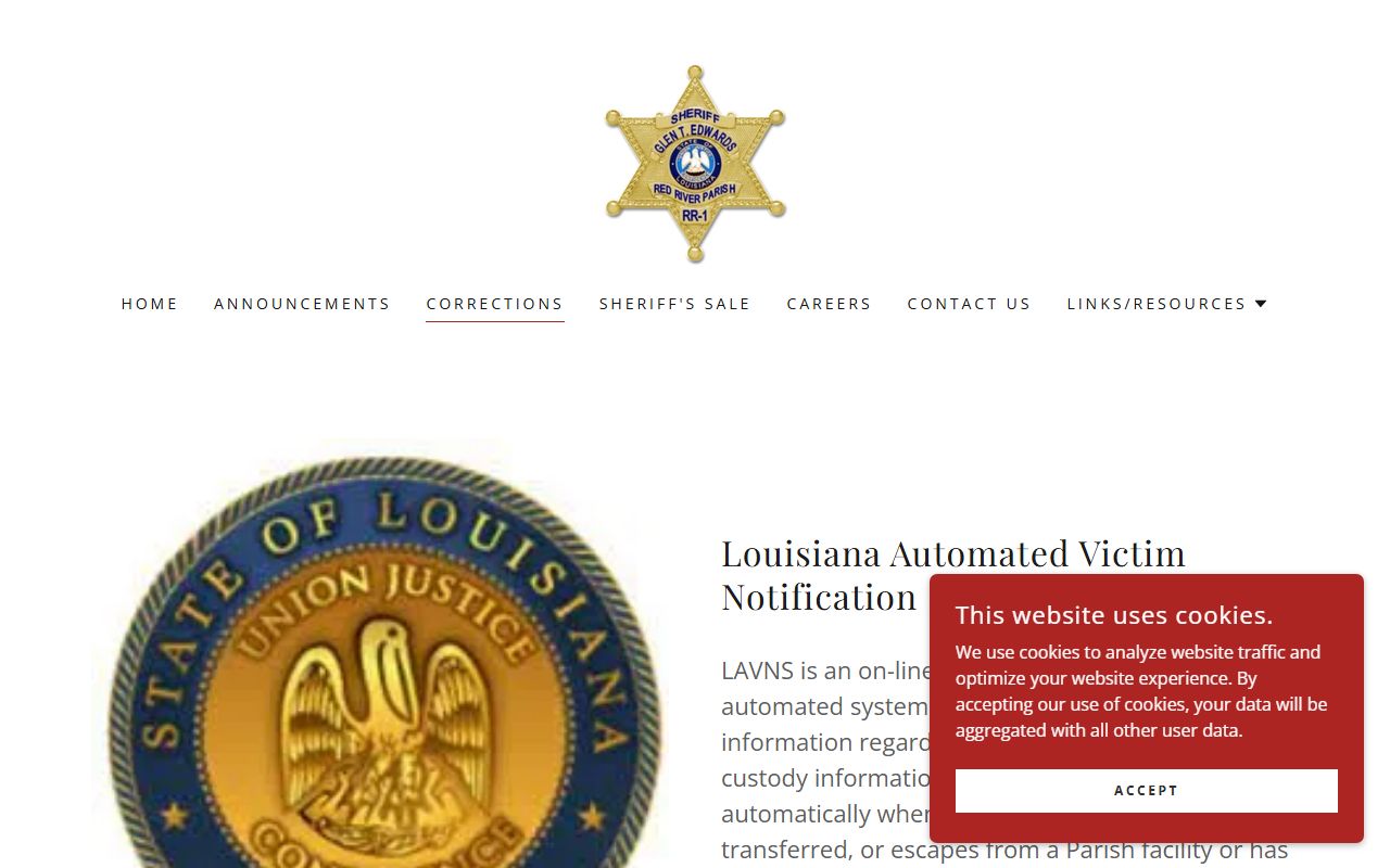 Red River Parish court records sheriff corrections resources