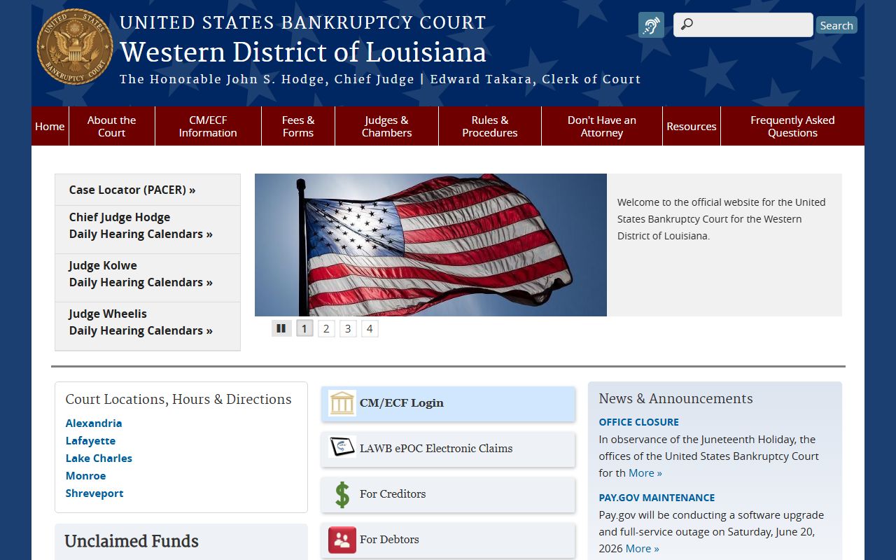Red River Parish probate records bankruptcy court distinction