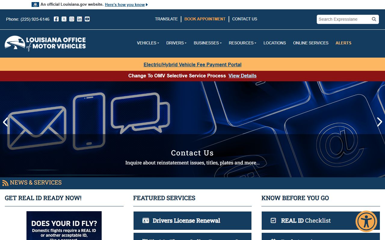 Red River Parish traffic court records Louisiana OMV ExpressLane