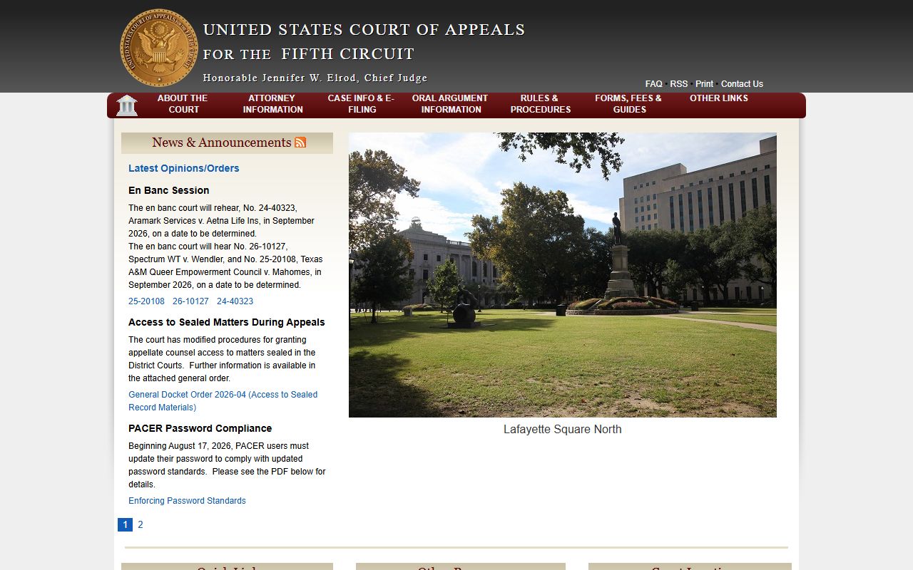 Red River Parish warrant records federal appellate court reference